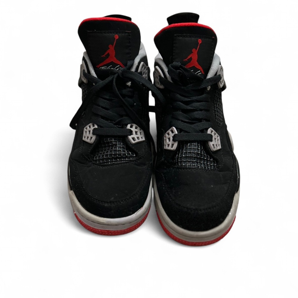 Jordan Men's Black and Red High-Top Sneakers